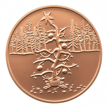 Sapin de Noël – Noël est annulé 1 oz cuivre