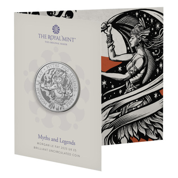 Mythes et légendes : Morgane Le Fay 5 £ en cuivre-nickel 2023