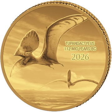 Pièce d’or Prehistoric Life II - Tupandactylus 0,5 g d’or 2026 Proof