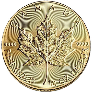 Pièce d’or Maple Leaf canadienne 1/4 once d’or 2027