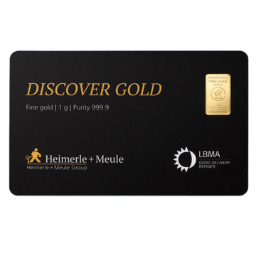 Lingot d'Or 1 g Heimerle Meule