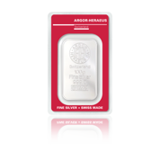 100 grammes Lingot d'argent Argor - Heraeus