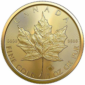 Feuille d'érable canadienne 1 once d'or 2022