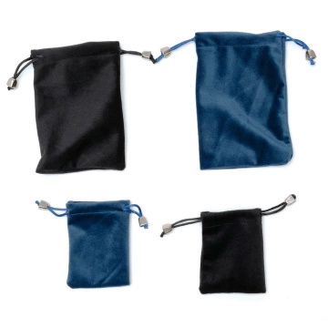 Leuchtturm - Pochette en velours pour pièces S (bleue)