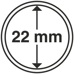 Leuchtturm - Capsule en plastique pour pièce de monnaie 22 mm 100 pièces