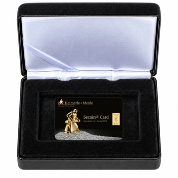 Lingot d’or de 1 g Heimerle Meule en écrin – coffret cadeau