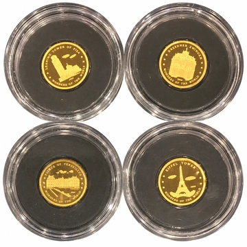 Pièce d’or sélectionnée au hasard 1 g d’or Au 999 Proof (certificat)