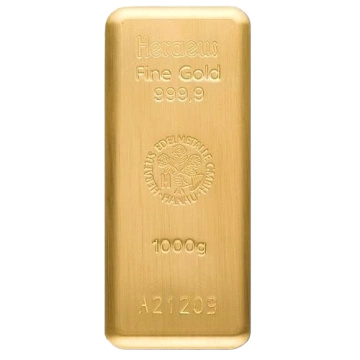Lingot d'or 1000 grammes
