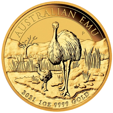 Émeu australien 1 once d'or 2021