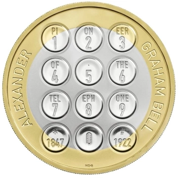 Alexander Graham Bell Argent 2022 Proof