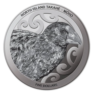 Takahe de l'île du Nord 1 once d'argent 2019 Proof