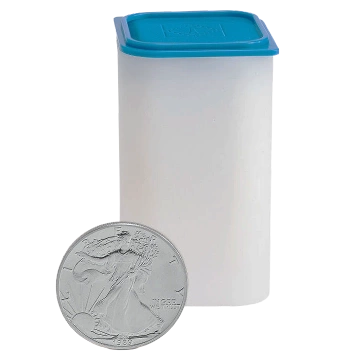 Leuchtturm - tube carré pour 20 pièces de 40 à 41 mm de diamètre (1 pièce)