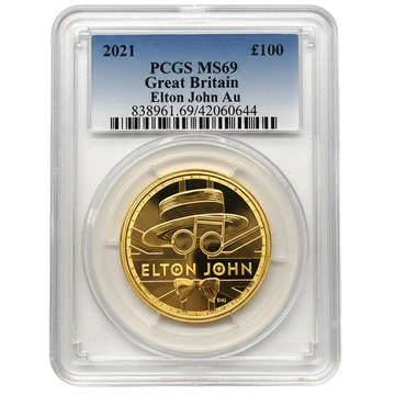 Elton John 1 oz or 2021 PCGS MS69