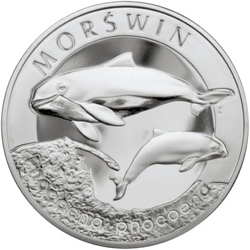 Monnaie en argent Animaux du monde - Marsouin 20 zlotys argent 2004 Proof