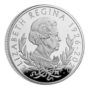 Sa Majesté la reine Elizabeth II 10 £ 5 onces d'argent 2022 Proof