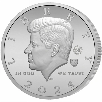 Pièce commémorative en argent JFK 5 onces d’argent 2024 Proof