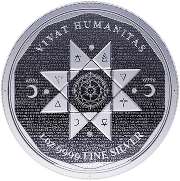 Tokelau : Vivat Humanitas 1 once d'argent 2022 Proof