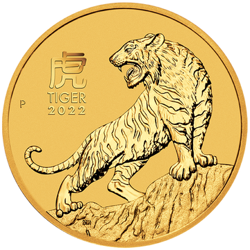 Lunar III : Année du Tigre 1/4 once d'or 2022