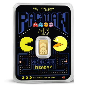 Lingot PAC-MAN 45e anniversaire 1 gramme d'or 2025