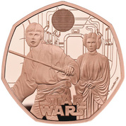  Star Wars: Luke Skywalker and Princess Leia 50p Gold 2023 Proof 