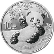 China Panda 30 gram Silber 2020