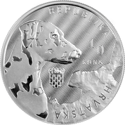 Croatia: Dalmatian Dog 1 oz Silver 2021