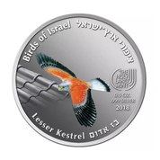 Lesser Kestrel coloured 1/2 oz Silber 2018 Coin