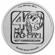 Niue: Ms. PAC-MAN 40th anniversary 1 oz Silver 2021