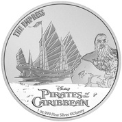 Niue: Pirates of the Caribbean - The Empress Captain Sao Feng 1 oz Silber 2021