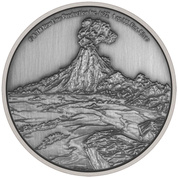 Niue: The Lord of the Rings - Mount Doom 1 oz Silber 2022 Antique Finish