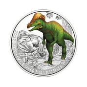 Pachycephalosaurus colorized 3 Euro Copper 2022