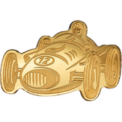 Palau: Racing 0,5 gram Gold Silk Coin