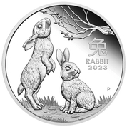 Perth Mint: Lunar III - Year of the Rabbit 1/2 oz Silber 2023 Proof
