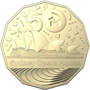 RAM: 50th Anniversary of the Sydney Opera House 50c 2023 Uncirculated Coin 