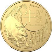 Royal Australian Mint: Lunar- Jahr der Ochse 1/2 oz Gold 2021