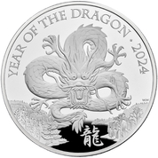 Royal Mint Lunar: Year of the Dragon 1000 grams Silber 2024 Proof