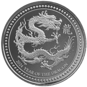 Samoa: Year of the Dragon 1/2 oz Silber 2024 Prooflike Coin 