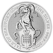 The Queen’s Beasts: The Yale of Beaufort 10 oz Silver 2020