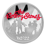 The Rolling Stones coloured 1 oz Silber 2022 Proof 
