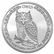 Tokelau: Northern Pygmy Owl 1 oz Silver 2021