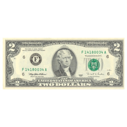 USA Banknote 2 Dollars (2 U.S. dollars / 2 USD)