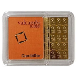 Valcambi 50 x 1 gram Gold Bar CombiBar LBMA
