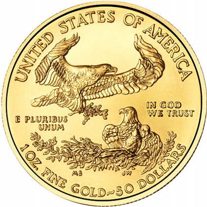 American Eagle 1 oz Gold Verschiedene Jahrgänge