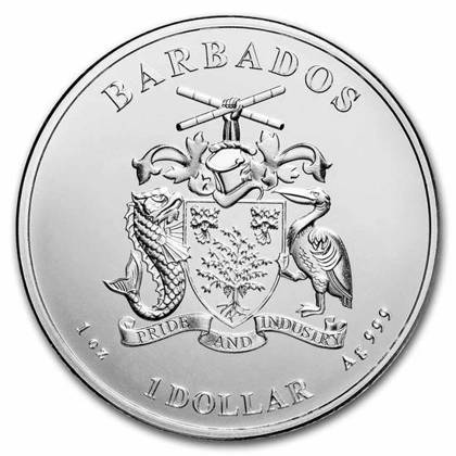 Barbados: Octopus 1 oz Silber 2021