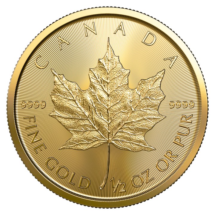 Canadian Maple Leaf 1/2 oz Gold 2023