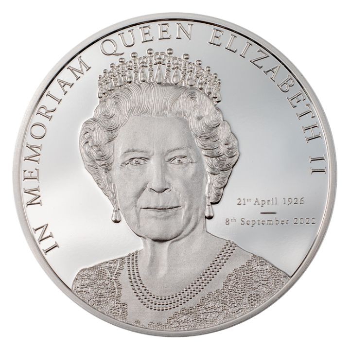 Cook Islands: In Memoriam Queen Elizabeth II 1 oz Silber 2022 Proof