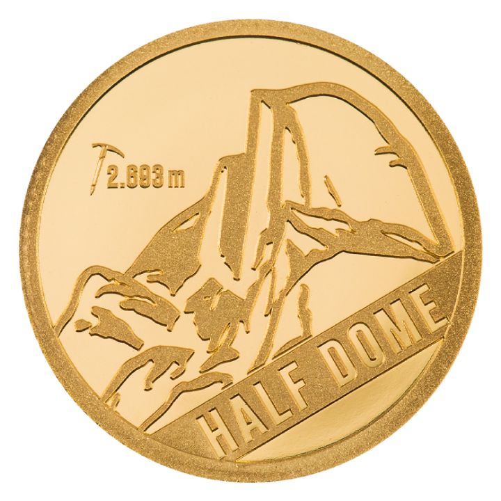 Cook Islands: Mountains – Half Dome 0,5 gram Gold 2023 Proof