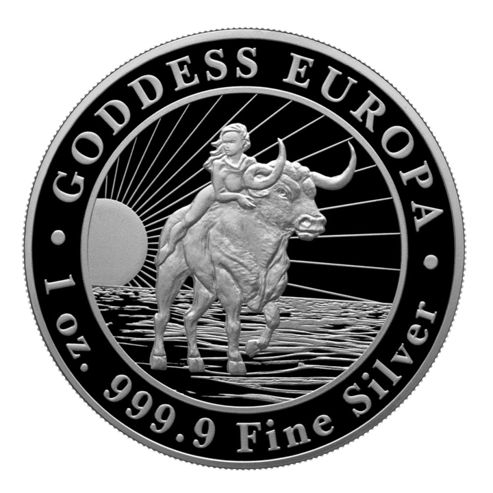 Czad: Goddess Europa 1 oz Silber 2023