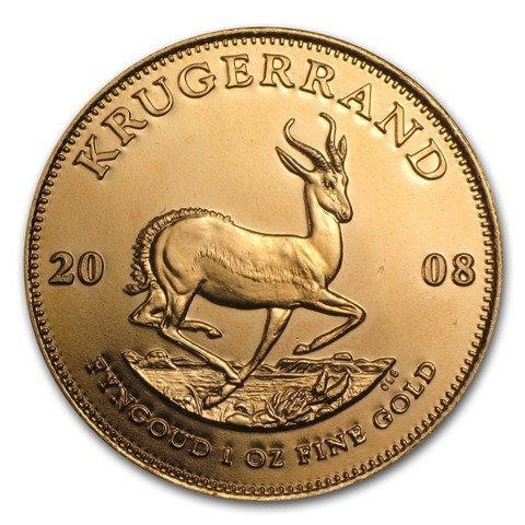 Krugerrand 1 oz Gold verschiedene Jahrgänge