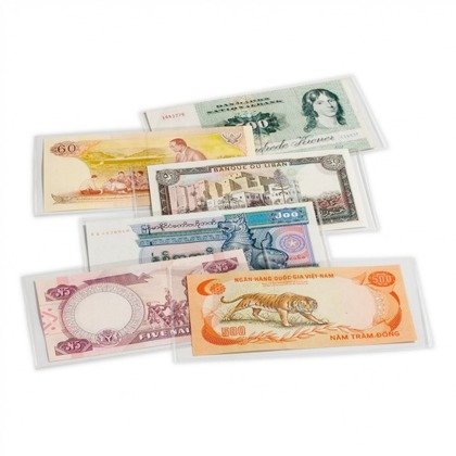 Leuchtturm - Clear plastic sleeves for banknotes
